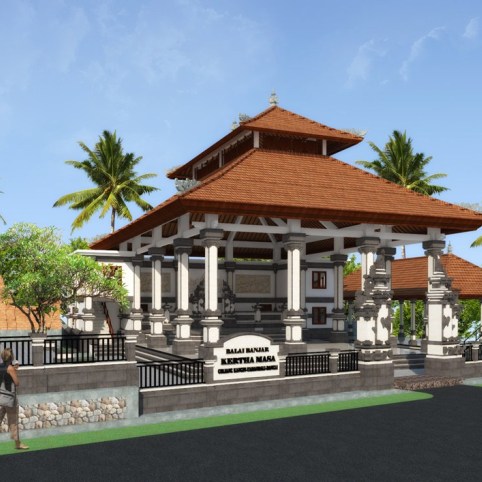 Peletakkan Batu Pertama Balai Banjar/Stage Desa Wisata Guliang Kangin