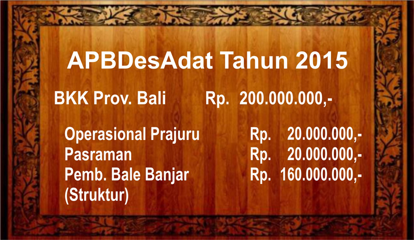 APBDesAdat Tahun 2015