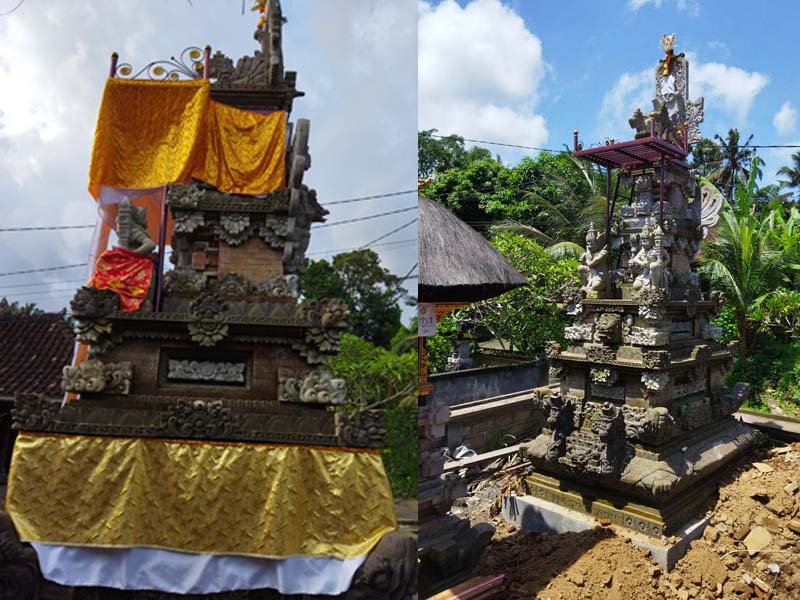 Pemelaspas Padmasana di Pura Dalem